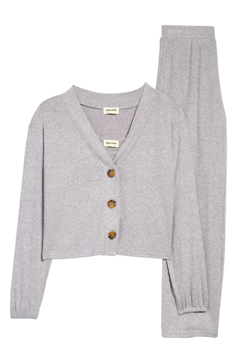 Ribbed Loungewear Set